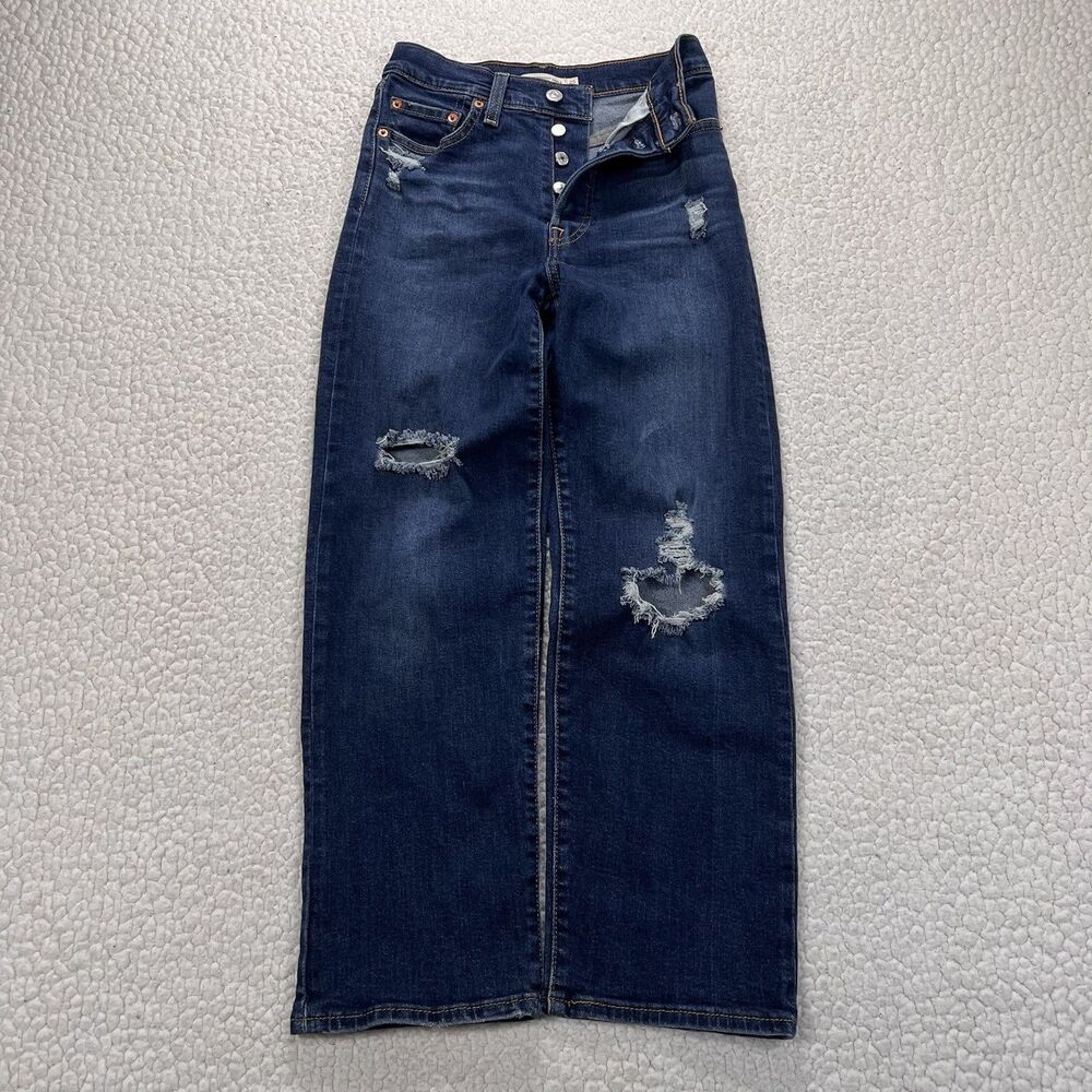 Levi's Ribcage Straight Ankle Jeans Women's 25 (24x25.5) Streetwear Grunge